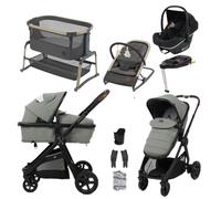 BabyLo Panorama XTi Luxury Bundle & Travel System, Fern, Maxi Cosi Kori & Iora