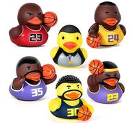 BabyLOL No Mold Bath Toys for 1-3 Year Old Kids, Sealed No Holes, Bath Toys Design Keeps Water Out, Basketball Rubber Duck, Bathtub Toys for Babies and