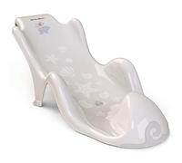 BABYLON Anatomical Baby Bath seat Aqua Grand. Baby Bath seat with Anti-Slip Suction Cups up to 9 Months. Bath Accessories for Girls and Boys, Baby Bath Insert Grey