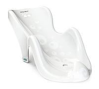 BABYLON Anatomical Baby Bath seat Aqua Mini. Baby Bath seat with Anti-Slip Suction Cups up to 6 Months. Bath Accessories for Girls and Boys, Baby Bath Insert White
