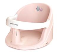 BABYLON Baby Bath Seat Nemo - Bath seat Baby 6 Months Plus, Bath seat Baby with 4 Anti-Slip Suction Cups, Back Support, Baby Shower seat and for Bathtub, Pink/White