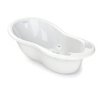 BABYLON Shuttle Bath Baby Bath+Thermometer, Large, 0-18M, White