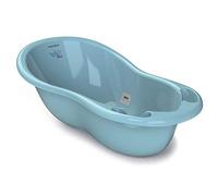 BABYLON Shuttle Bath Baby with Bath Thermometer, Large Bath Accessories 0-36 Months, Baby Bath, with Plug, Blue