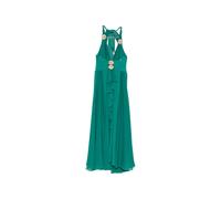 Babylone Paris flower-embellished ruffled maxi dress - Green 44-46
