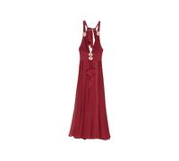 Babylone Paris flower-embellished ruffled maxi dress - Red 42-44