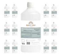 BABYLOU CARE Saline Solution 12x1L Bottle | NaCl 0.9% Isotonic | Family Pack | Nasal & Eye Hygiene | External Nasal Irrigation