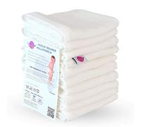 Babymajawelt 60 x 80 cm Muslin Squares (White, Pack of 10 Nappies)
