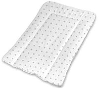 BABYMAM Baby Changing Mat 100% Cotton Padded Soft Nursery for Unit (Small Grey Stars on White)