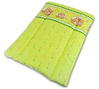 BABYMAM Baby Changing Mat 100% Cotton Padded Soft Nursery for Unit (Window Green)