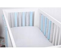 BABYMAM Double-sided Cot Rail Rung Wrap Protector 1Pc Blue