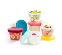 Babymoov Babybol Airtight Baby Food Storage Containers, 180 ml, Pack of 6, multicolor
