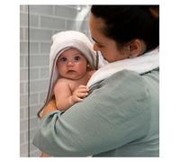 Babymoov Doomoo Dry n Play Large Baby Hooded Bath Towel Organic Cotton With Teether