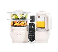 Babymoov Nutribaby(+), 6-in-1 Multifunctional Baby Food Steamer Mixer, Large Capacity 2.2L, Small Baby Pots, Ideal Food Diversification, Mineral Beige