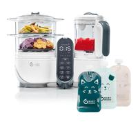 Babymoov Nutribaby Plus 6 In 1 Baby Food Maker, Baby Food Blender And Steamer, Food Processor For Weaning, Warmer, Defroster, Steriliser, White With