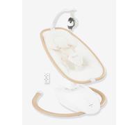 Babymoov Swoon Hoop Baby Swing, Remote Control Multi-Motion Swing Chair, 5 Rocking Movements, Programmable (10 > 30min), 8 Lullabies, Play Arch & Headrest Included, from Birth, Sand