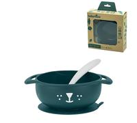 Babymoov TAST'ISY Baby Feeding Set, BPA-Free Certified Non Toxic Silicone Suction Bowl and Spoon (Microwave & Dishwasher Safe)