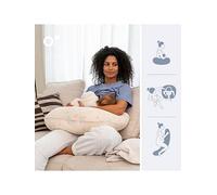 Babymoov Twisty 2 in 1 Pregnancy/Maternity & Feeding/Nursing Pillow, Latte Latte