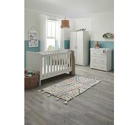Babymore Caro 3 Piece Nursery Room Set White Wash