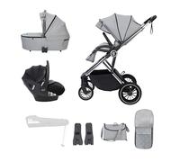 Babymore Chia Travel System Pecan Car Seat - Pearl Grey