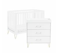 Babymore Kimi 2 Piece Nursery Room Set - Acrylic