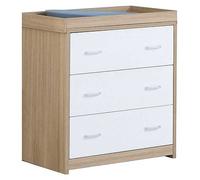 Babymore Luno Veni Chest Changer - Oak White