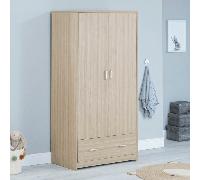 Babymore Luno Veni Wardrobe - Oak