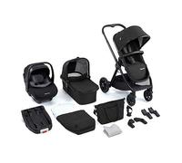 Babymore MeMore V2 13 Piece Travel System with Pecan i-Size Car Seat - Silver