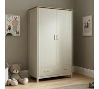 Babymore Mira Nursery 2 Door 1 Drawer Wardrobe - Cashmere Warm Oak