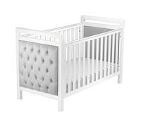 Babymore Velvet Deluxe Cot Bed - White
