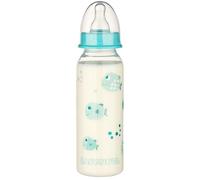 babynova 240ml Baby Bottle with Anti-Colic Medium Flow Silicone Teat for Newborns - Made in Germany - BPA-Free - Fish