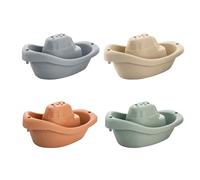 babynova Bath Boats - Educational Baby & Toddler Toys - 3+ Months - 4 pcs Set - Motor and Coordination Skills Development - Suitable for Bath tub and Sandbox - BPA Free