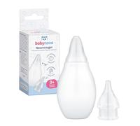 babynova Nasal Aspirator with Two Attachments for Babies and Toddlers - Snot Sucker for Gentle Removal of Nasal Mucus - BPA-Free