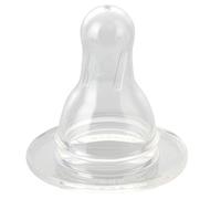 babynova Round Silicone Teat for Standard Neck Baby Bottles - Teat with Anti-Colic Technology - BPA-Free - Made in Germany - Size L (Fast Flow for Porrige)