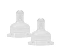 babynova Silicone Teat for Wide-Neck Baby Bottles - Spare Teat with Anti-Colic Technology - BPA-Free - Made in Germany - Size L (Fast Flow for Porrige)