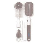 BabyOno Brushes for Bottles and teats with Removable Handle - Gray