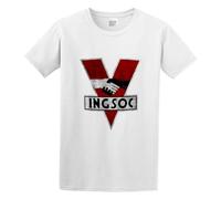 BabyPaper 1984 Logo Vintage INGSOC Big Oceania Brother George Orwell Men Adult Short Sleeve White 3XL