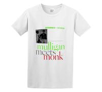 BabyPaper Gerry Mulligan Mulligan Meets Monk Funk Design Men Adult Short Sleeve White S