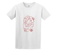 BabyPaper La Dispute Heart Men Adult Short Sleeve White L
