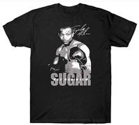 BabyPaper Sugar RAY Robinson T Shirt Boxer Boxing Gloves T-Shirt Black M