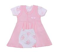 BabyPrem 1 Premature Early Baby Clothes Pink Butterfly Dress, T Shirt & Pants Set 1.5-7.5lb Choice of 5 Designs.Butterfly PREM 2