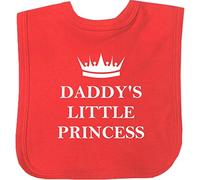 BabyPrem Baby Bib Daddy's Little Princess VELCRO® Brand Fastening Red