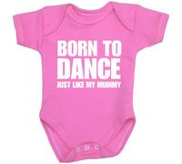 BabyPrem Baby Bodysuit Born to Dance just like my Mummy Clothes Vest NB-12 mth