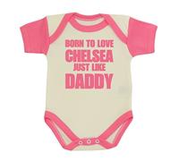 BabyPrem Baby Bodysuit Clothes Born to Love Chelsea Like Daddy NB-12 MTH
