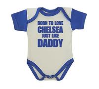 BabyPrem Baby Bodysuit Clothes Born to Love Chelsea Like Daddy NB-12 MTH