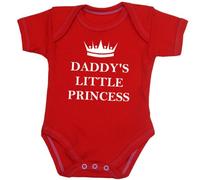 BabyPrem Baby 'Daddy's Little Princess' Clothes Bodysuit Vest RED 3-6