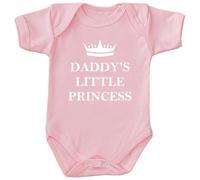 BabyPrem Baby 'Daddy's Little Princess' Premature Clothes Bodysuit Vest PINK P3