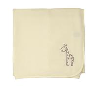 BabyPrem Baby Fleece Shawl/Wrap 94 x 82cm Cream Elli & Raff Giraffe