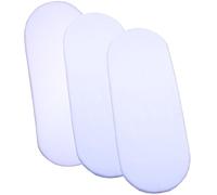 BabyPrem Moses Basket Set 74 x 28cm Mattress & 2 Cotton Fitted Sheets WHITE