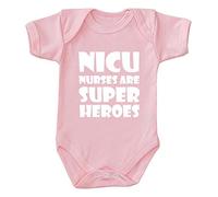 BabyPrem Premature Baby Bodysuit Clothes NICU Nurses Superheroes PREM 2 PINK