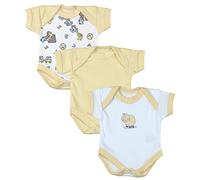 BabyPrem Premature Early Baby Clothes Bodysuits 3 Pc Lemon Retro Toys 3.5lb - 5.5lb